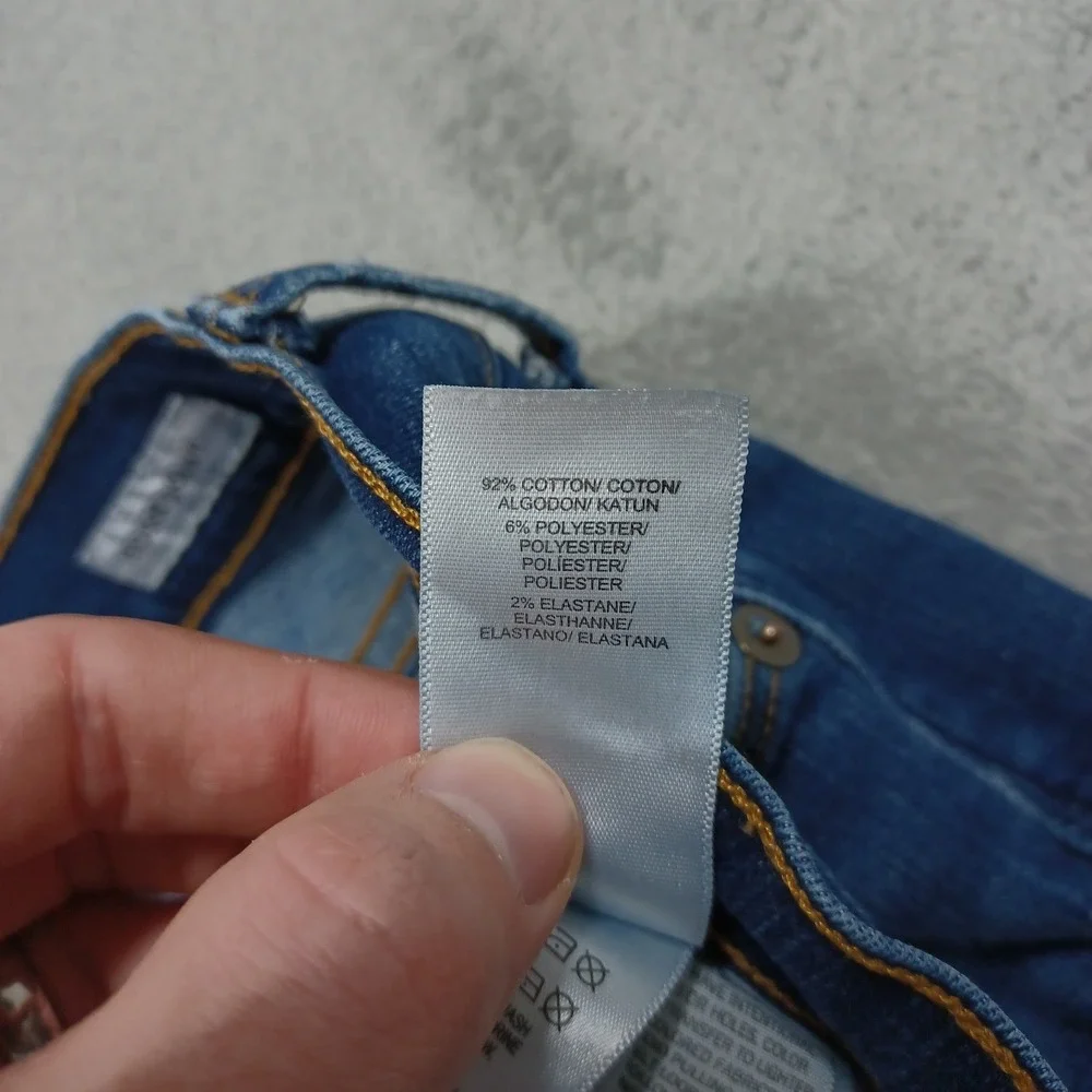 Lucky Brand Jeans Womens 2 Blue Denim Brooke‎ Skinny USA White Oak Cone